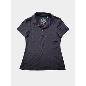 Porsche Women's S Black Performance Polo Pique Stretch  Breathable Lightweight